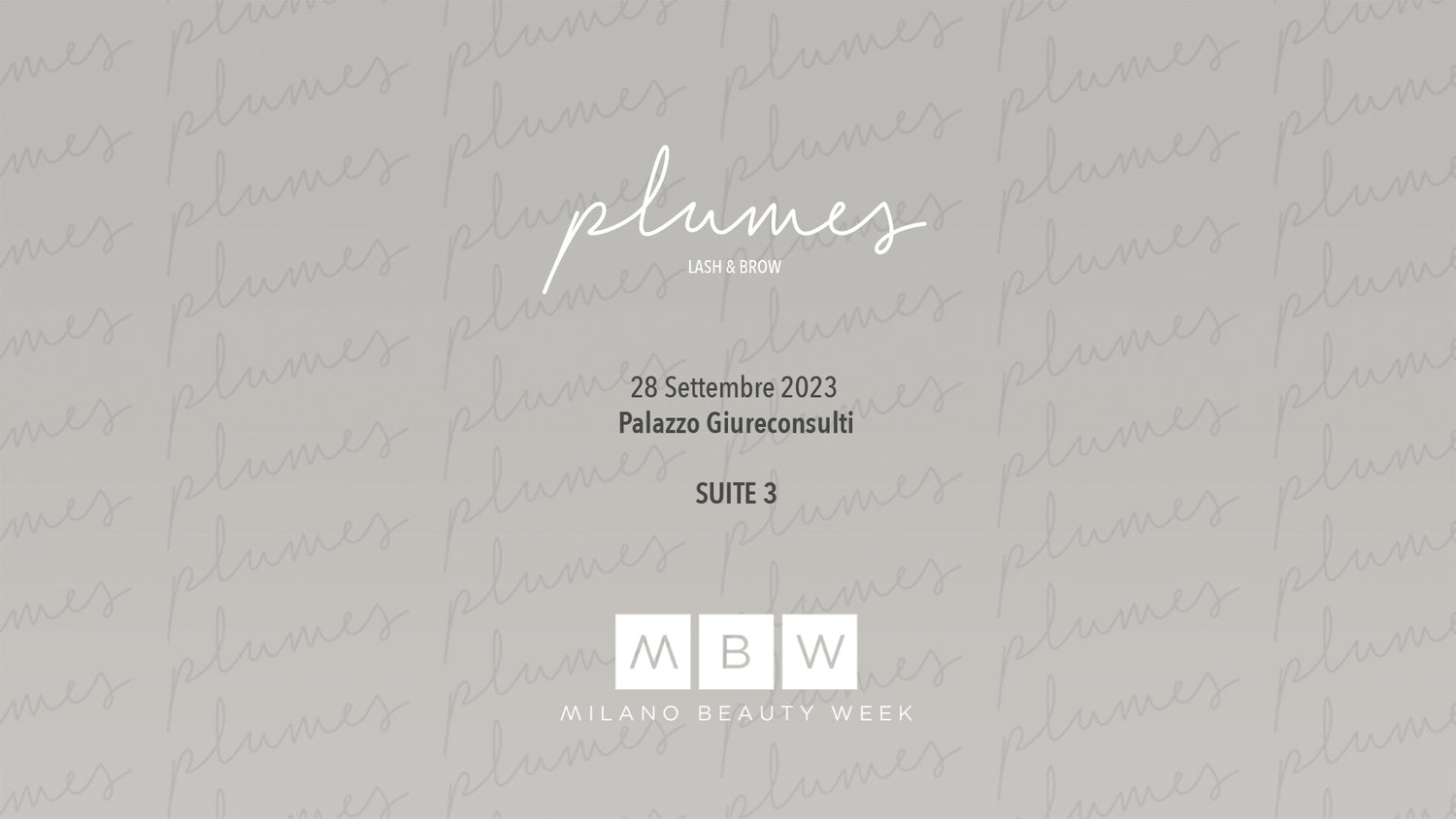 PLUMES & MILANO BEAUTY WEEK 2023